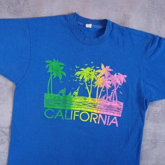 Vintage 90s California Beach Single Stitch T-Shirt Bloopers UNISEX