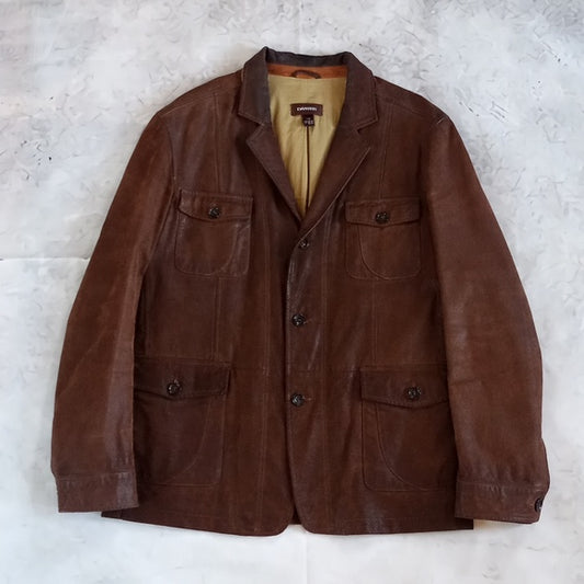 DANIER 100% LEATHER Cargo Pocket JACKET