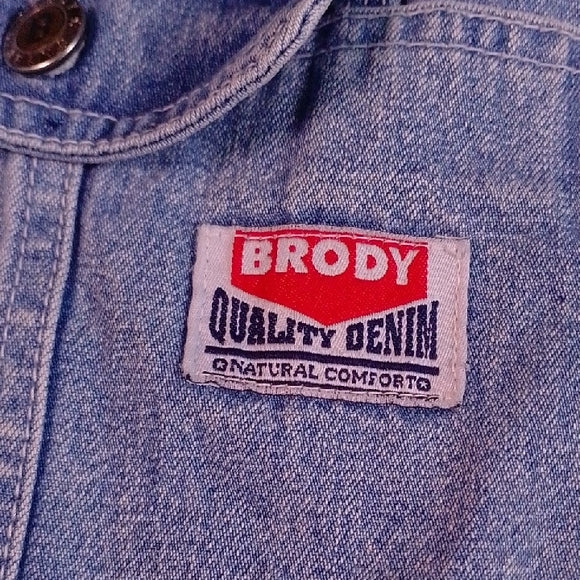 Vintage 90s BRODY QUALITY DENIM SHORT OVERALLS SHORTALLS