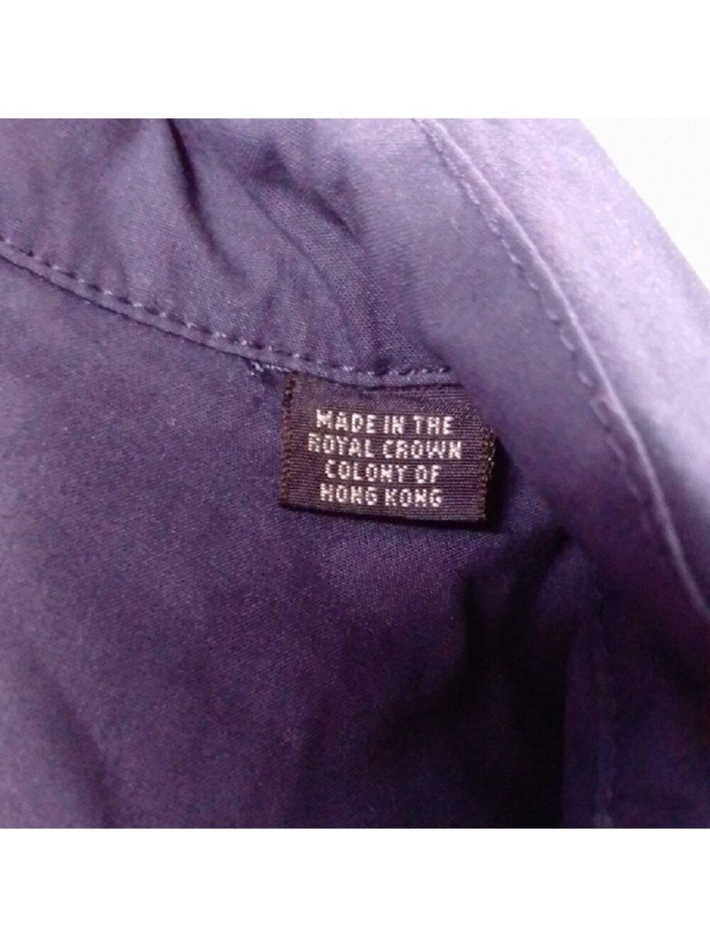 Vintage BURBERRY'S Navy Blue Jacket with Red Lining Embroidered UNISEX MAC COAT