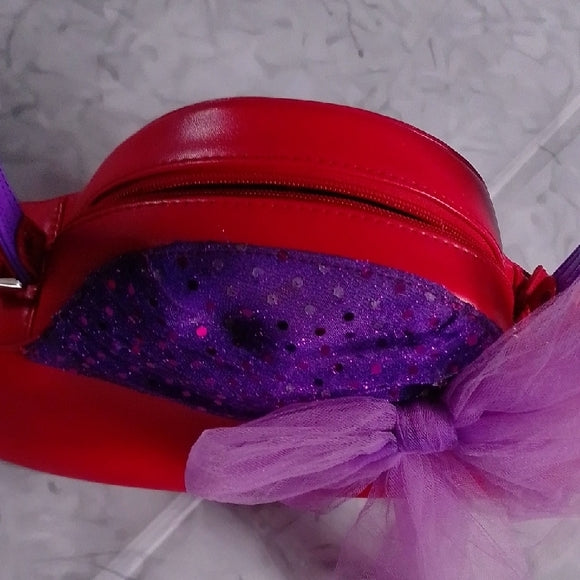 Red Hat Society Red & Purple Sequin Hat Shaped Purse