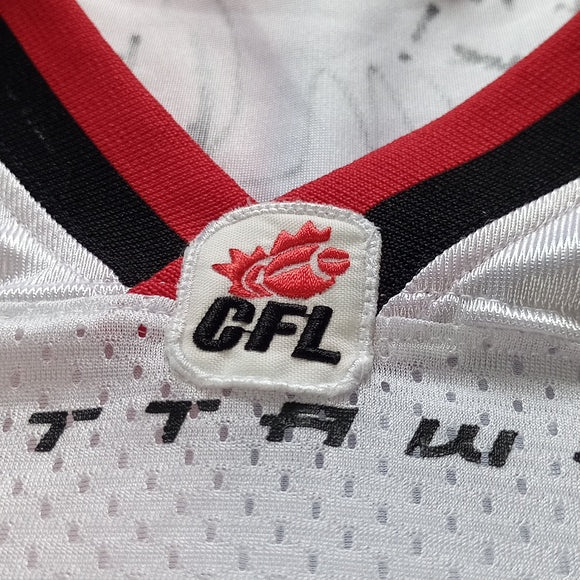 Vintage 90s CFL Ottawa REDBLACKS Puma Football Jersey Signed/Autographed