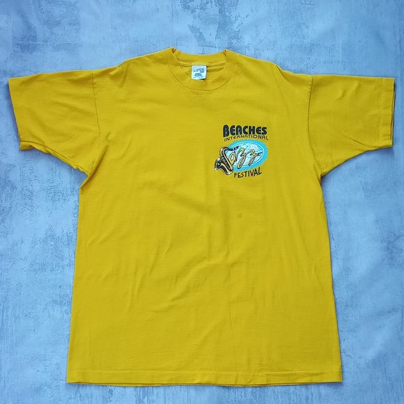 VINTAGE 90s Toronto Beaches International Jazz Festival T-Shirt Single Stitch