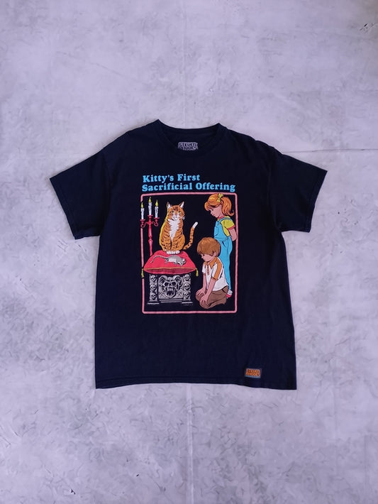 Kitty's First Sacrificial Offering Graphic Tee - Black Steven Rhodes