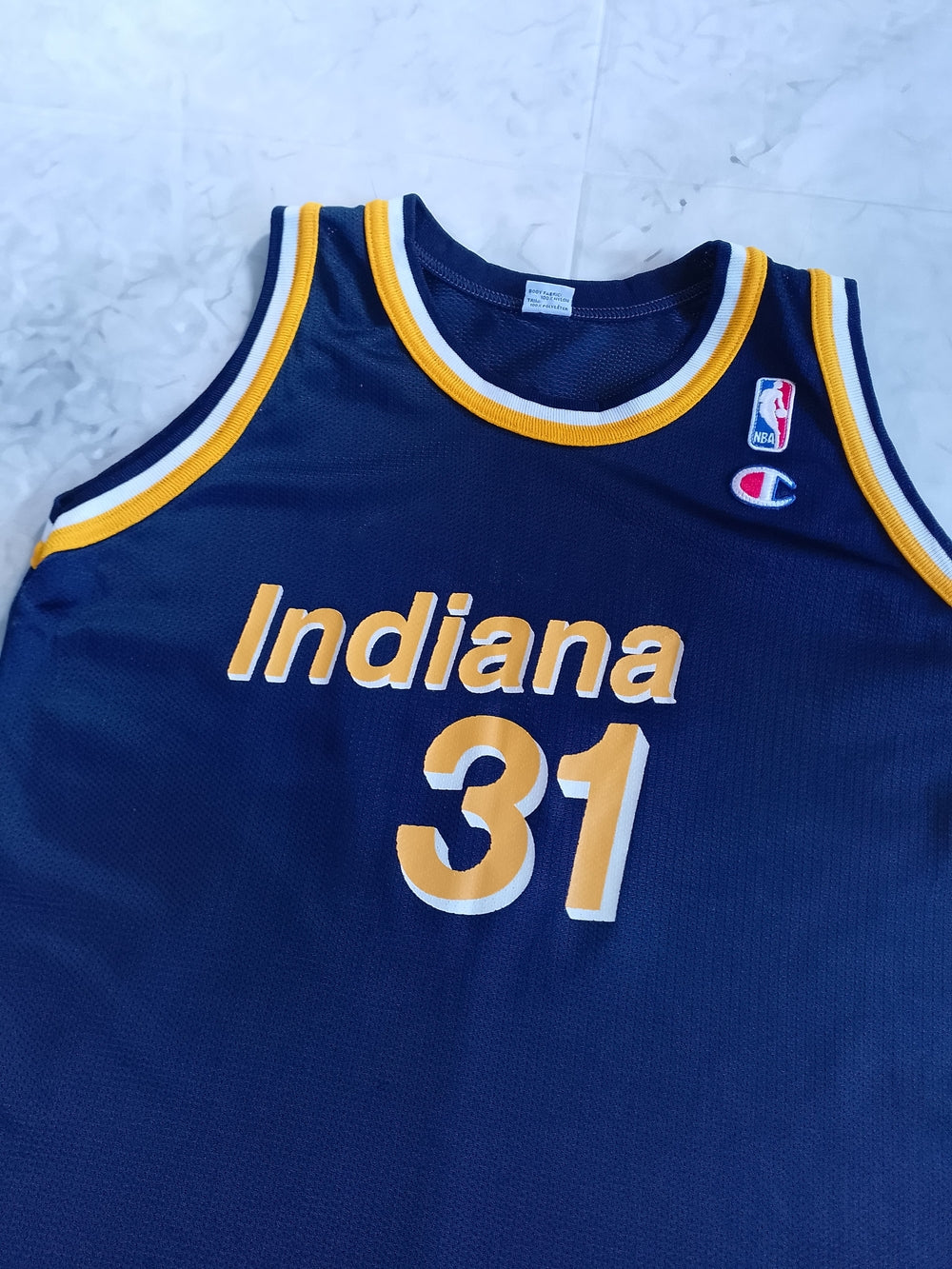 Vintage 90 Reggie Miller Champion Indiana Pacers 31 Basketball Jersey kids