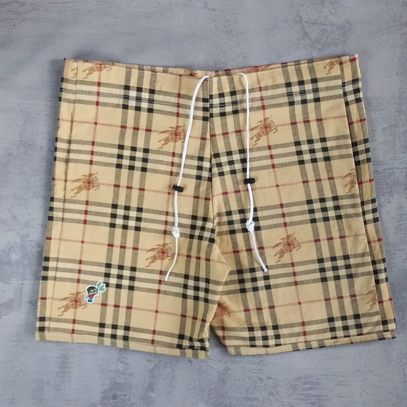 Limited Edition Reworked Vintage 'Burberry' Boom Box Benny Unisex Shorts