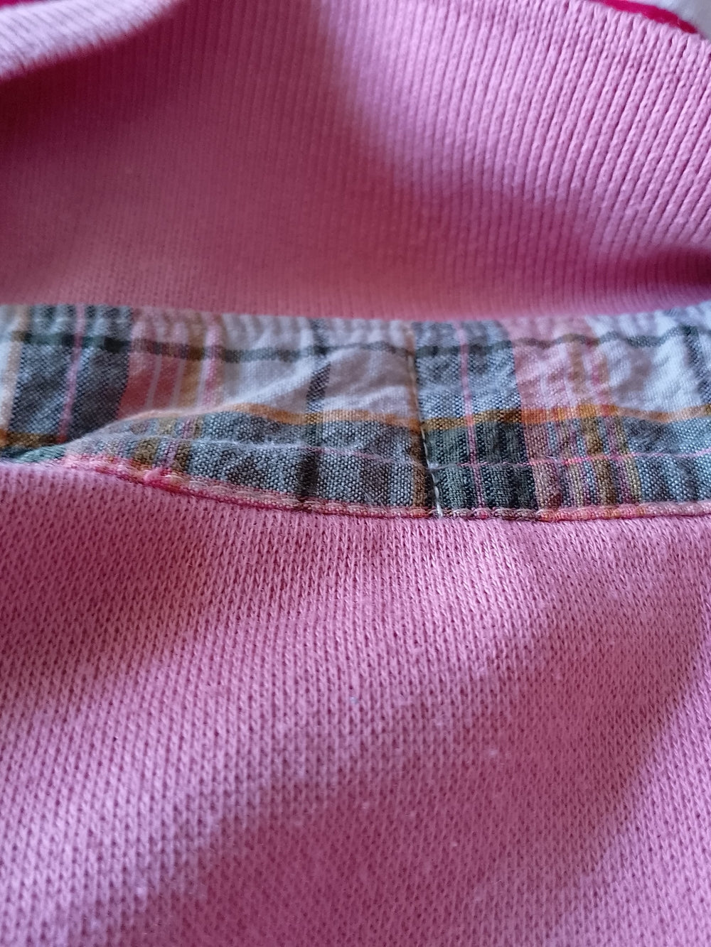 Vintage Pink Collared Vine Graphic Pullover ALICE COLLINS