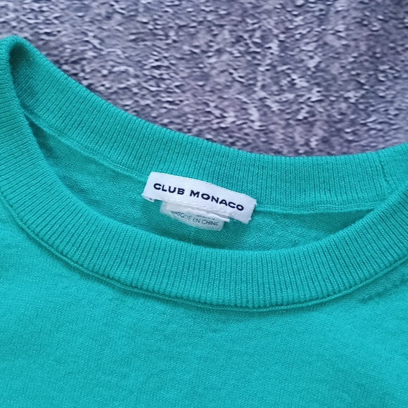 Club Monaco Green Wool Sweater Shirt