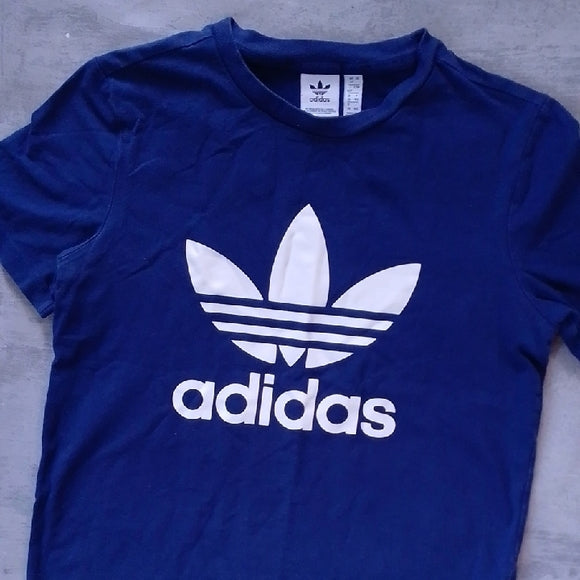 Adidas Navy Tee with White Logo