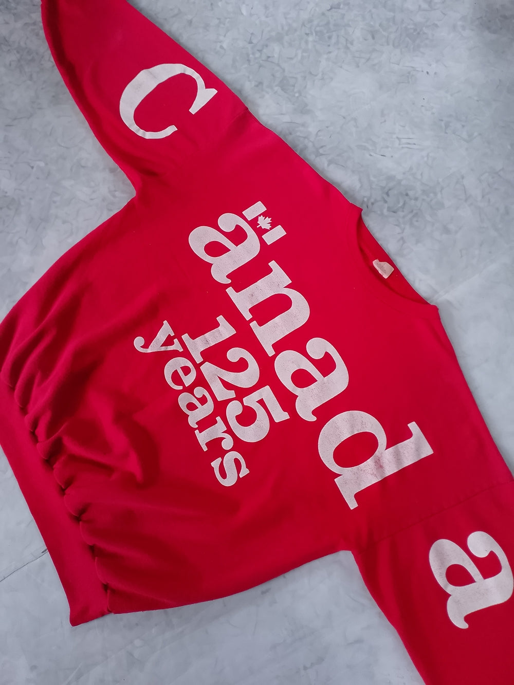 Vintage 1992 AOP Canada 125 Years Graphic Sweatshirt