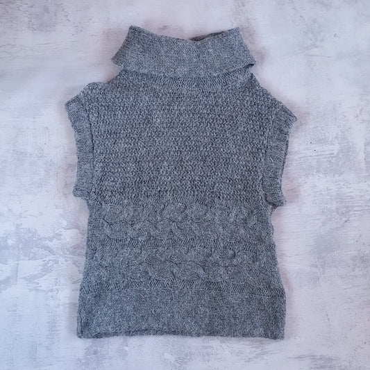 ChiaraMente Made In Italy Alpaca Wool Turtleneck Sweater/Vest