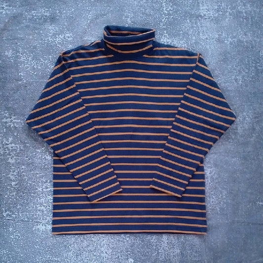 VIntage 90s Striped Turtleneck Sweater WOMENS