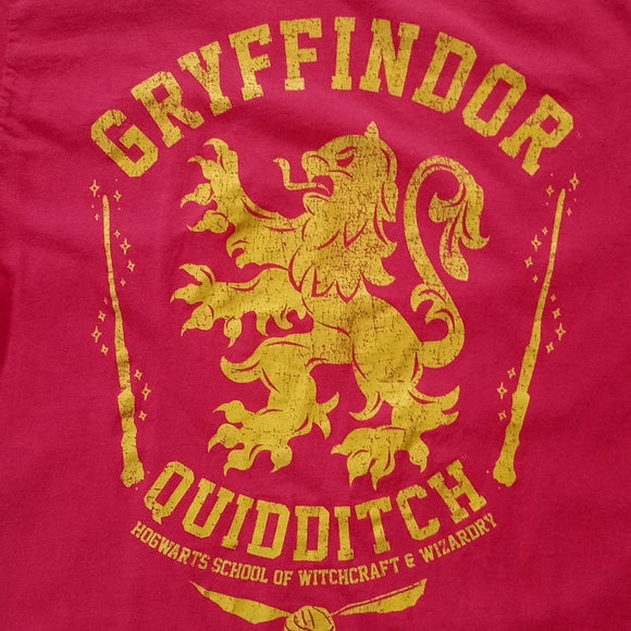 HARRY POTTER  GRYFFINDOR QUIDDITCH T-SHIRT RED UNISEX