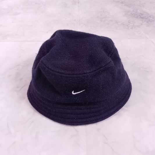 Vintage 90s Nike Navy Blue Wool Bucket Hat LL COOL J STYLE