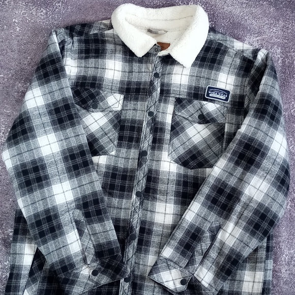 Plaid Work Wear Vintage Look Button-Up Jacket UNISEX