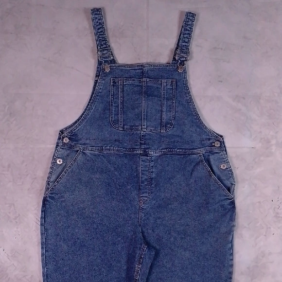 Stylish Modern Blue Denim Overalls Workwear