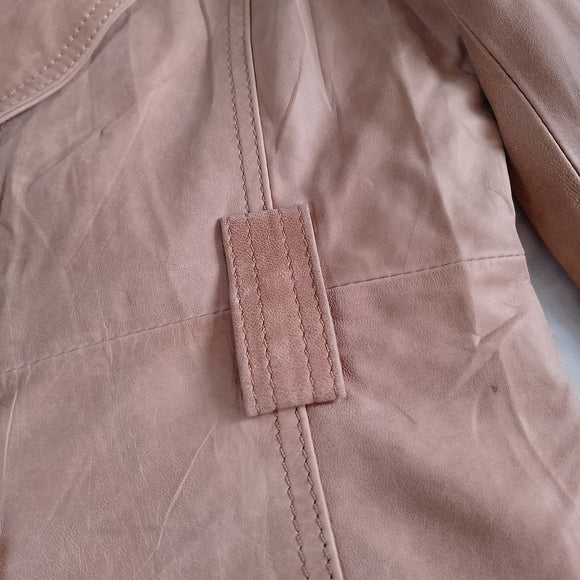 Vintage Leather Blazer Jacket