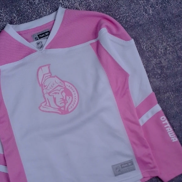 OTTAWA SENATORS PINK NHL LICENSE HOCKEY JERSEY