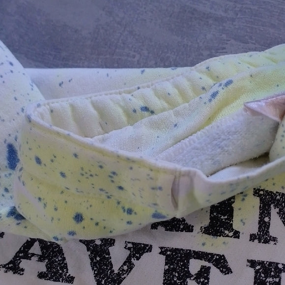 Vintage 90s Main Tavern White Sweatshirt with Splatter Design NEON UNISEX