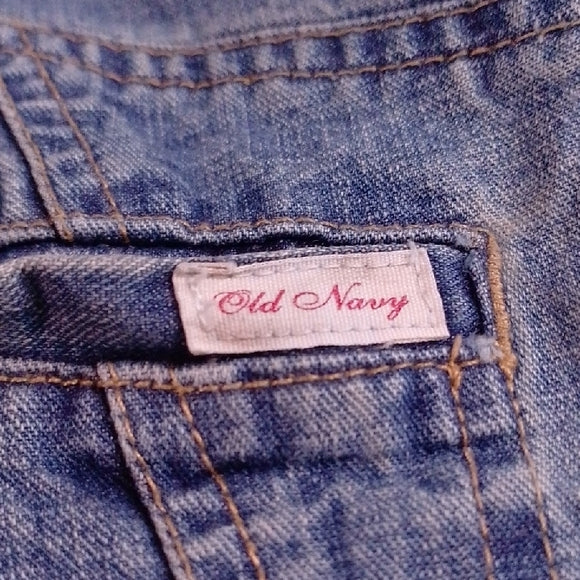 Vintage Old Navy Flared Legs Denim Overalls Workwear