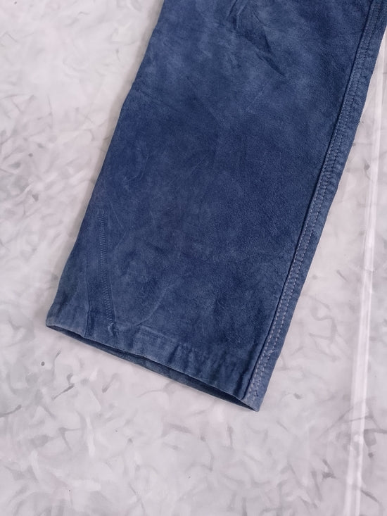 Vintage Y2K Element Suede Blue Pants