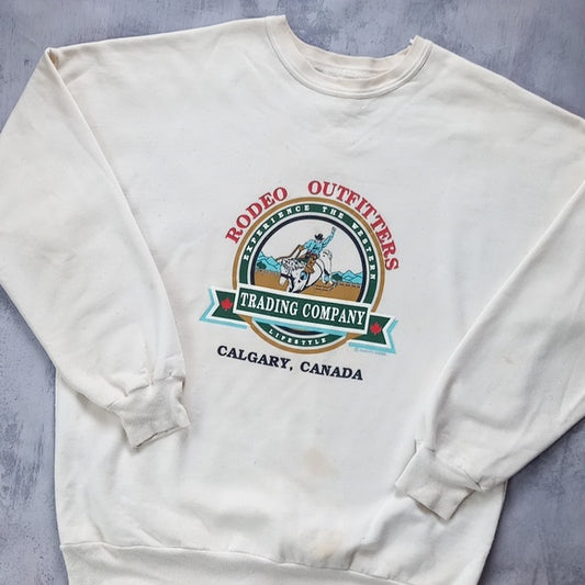Vintage 90s Rodeo Outfitter Trading Company Crewneck Sweater