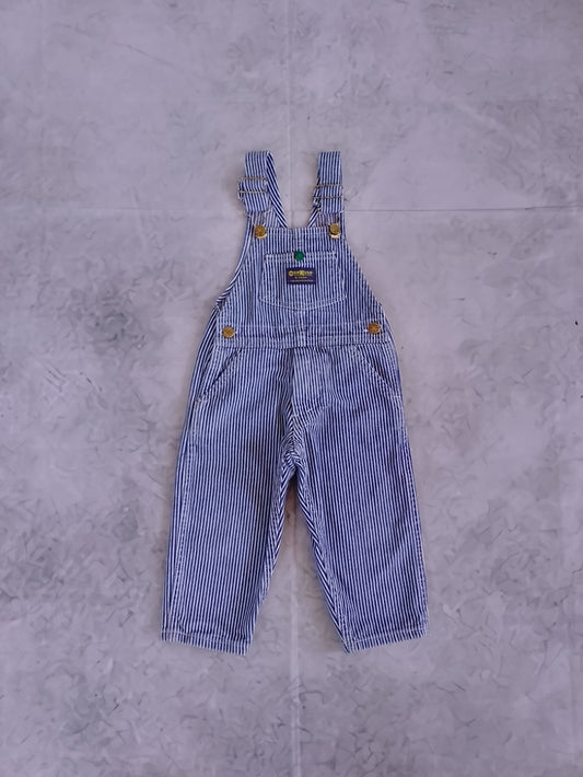Vintage 90s Osh Kosh B'Gosh Rail Conductor Stripe Overalls