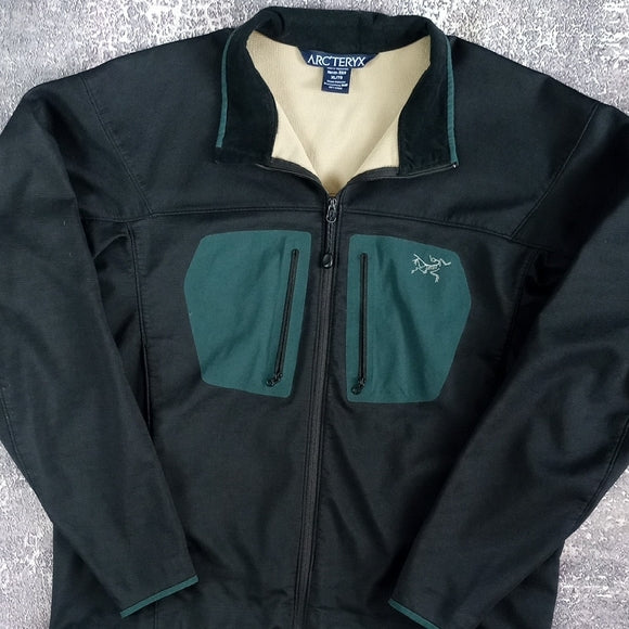 Arc'teryx Men's Black and Green Jacket