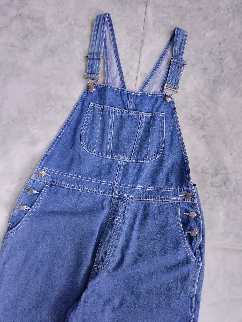 Vintage LLBEAN Blue Denim Overalls Casual Bib Jeans HONG KONG