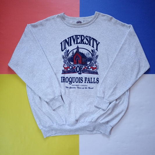 Vintage 90s University of Iroquois Falls Crewneck Sweater