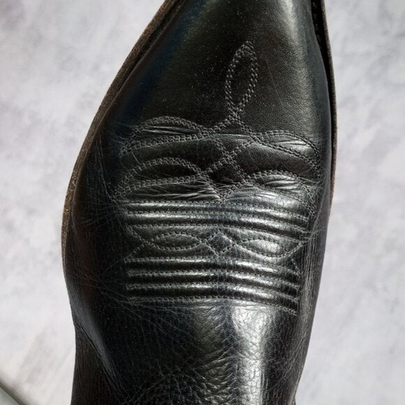 AMPUTEE LEFT FOOT Boulet 1847 Cowboy Boot Deer Leather UNISEX