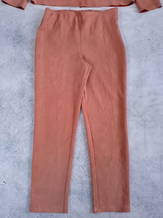 Women's Suede-Look Two-Piece Set - Rust MARLA WYNNE