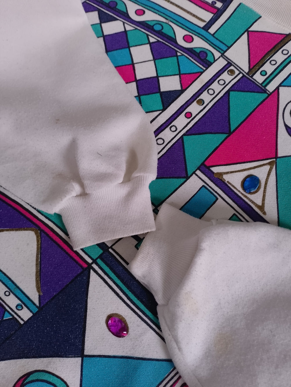 Vintage 90s Funky Geometric Abstract NORTHERN SPIRIT Crewneck