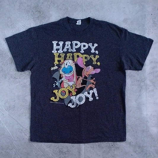 Modern Ren &amp; Stimpy Happy Happy Joy Joy T-shirt