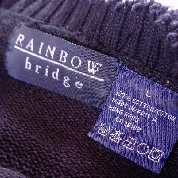 Embroidered Black Sweater