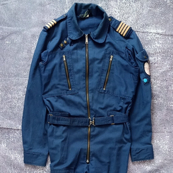 Vintage 90s Air Inuit LTD. Pilots Outfit Civilian Pilot Work Wear FLIGHT SUIT