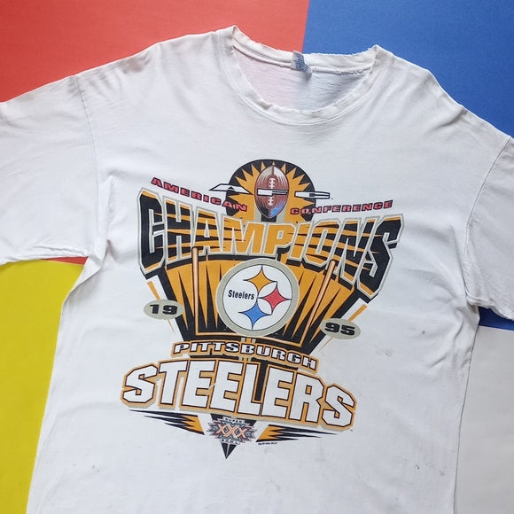 Vintage 1995 Starter NFL Pittsburgh Steelers Conference Champions T-Shirt