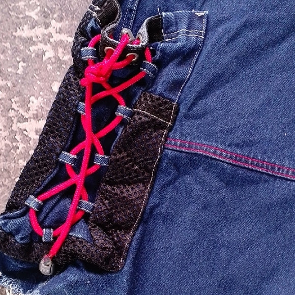 Vintage 90s SNAKE EYES BIG BAGGY WIDE DENIM JEANS JNCO-TYPE UNISEX