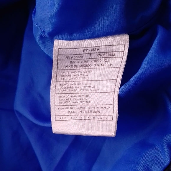 Vintage 90s NIKE Navy and White Sleeveless Vest Jacket