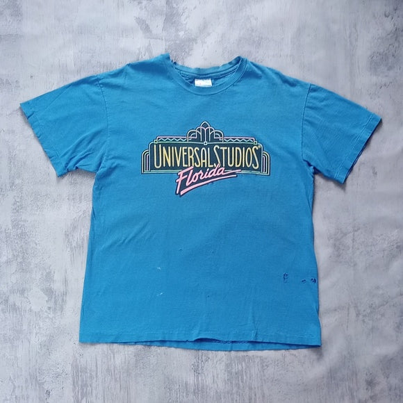 VINTAGE 90s Universal Studios Florida T-Shirt Single Stitch