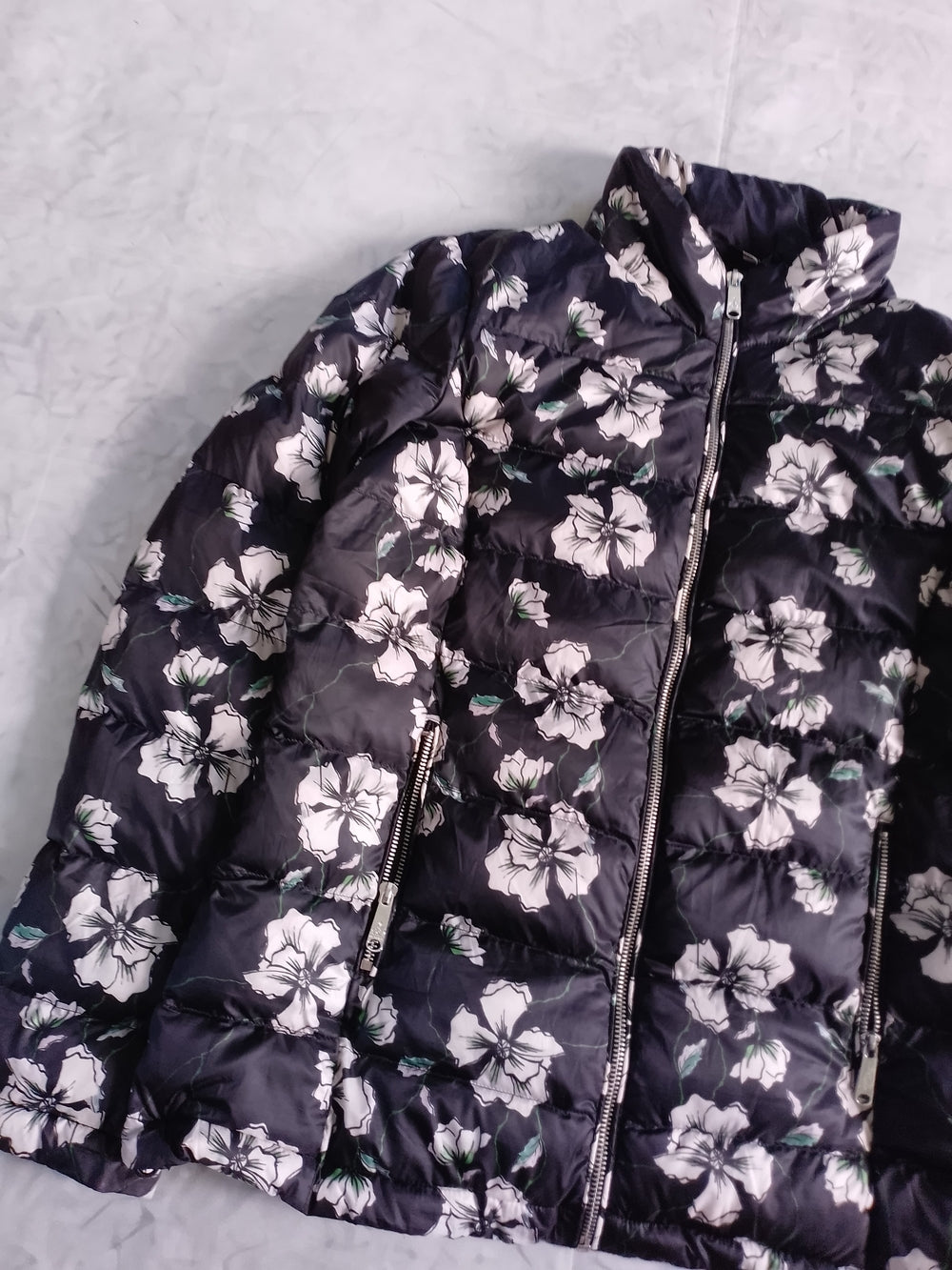 Sam Edelman Floral Puffer Jacket
