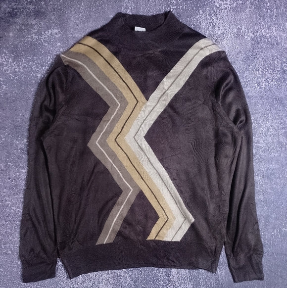 Vintage 90s Funky Pattern Wool Sweater