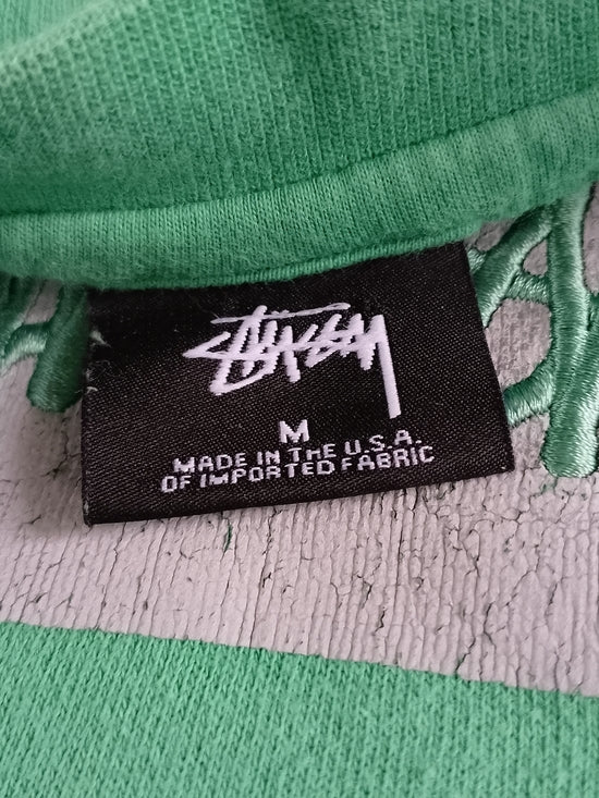 Stussy Men's Green Crewneck Sweatshirt