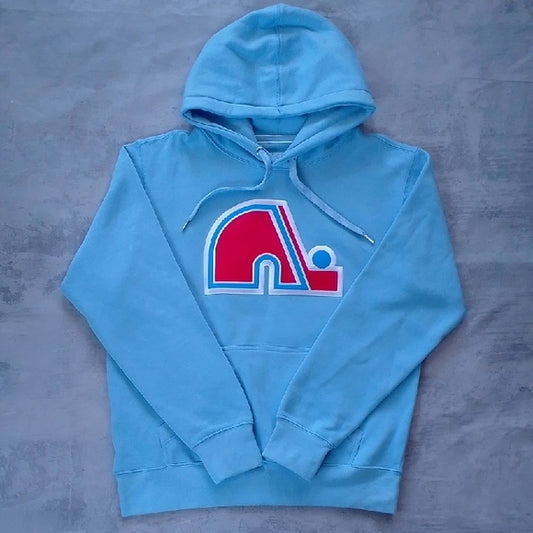 NHL Quebec Nordiques Blue Bulletin Hoodie