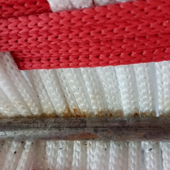 Vintage Red Wings Folding Lawn Chair