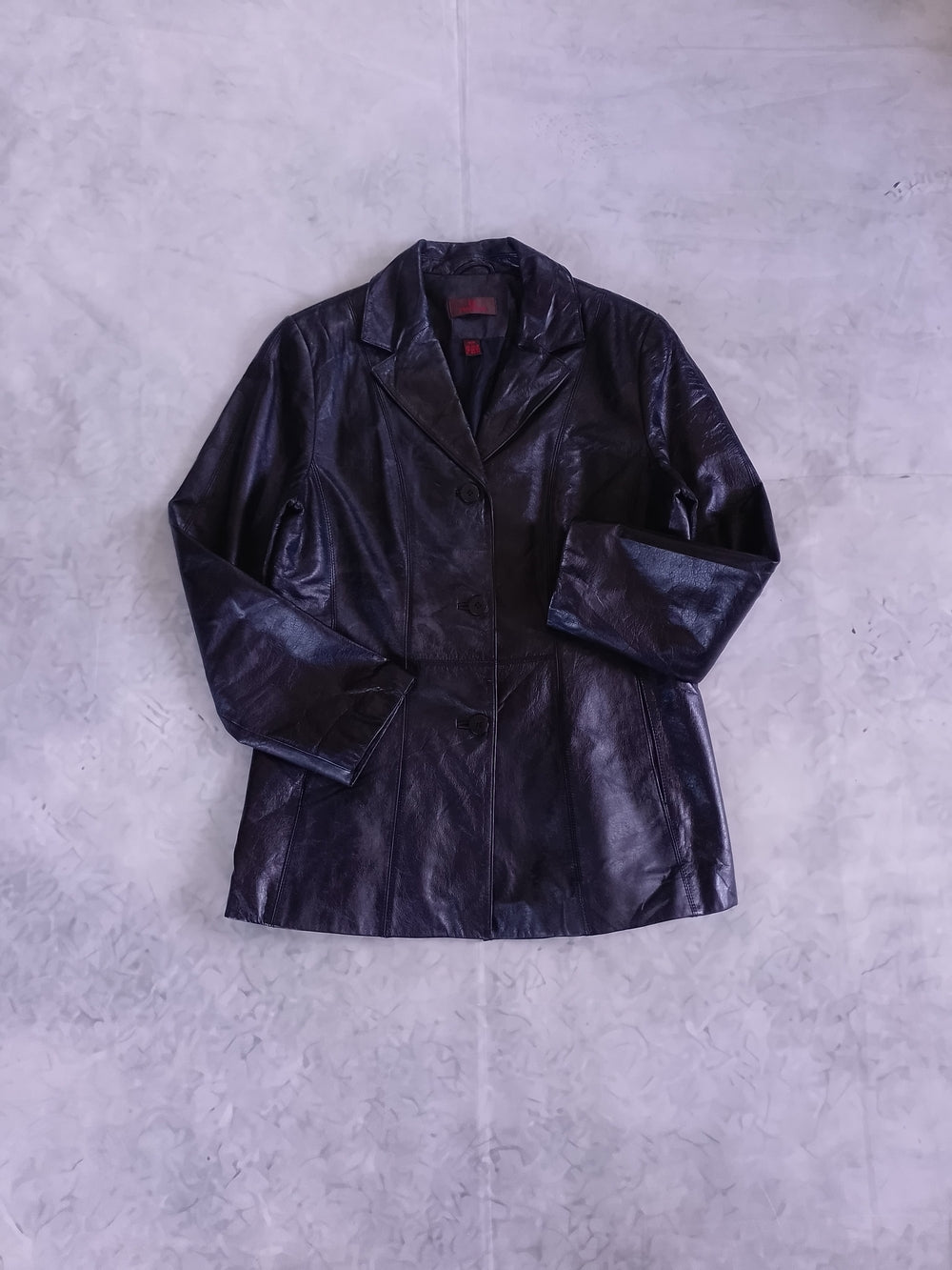 Danier Classic Women's Black Italian Leather Blazer Jacket