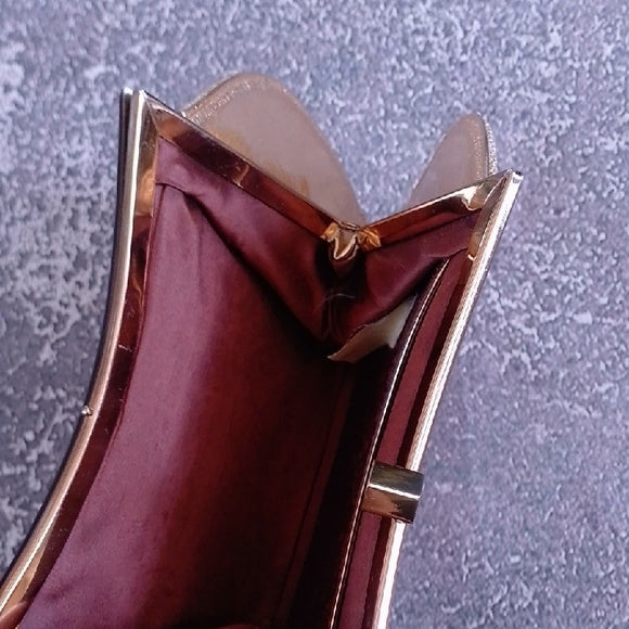 Vintage 1960s Gold Clutch Bag with Coin Purse Mayfair Canada