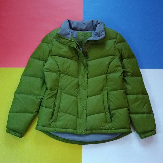 L.L.Bean Goose-down Green Puffer Jacket