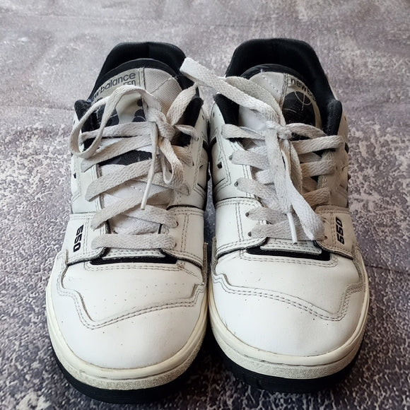 New Balance Men's 550 White and Black Sneakers