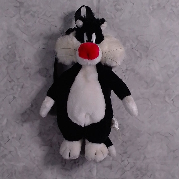 Vintage 1997 Sylvester the Cat Plush Backpack, Looney Tunes